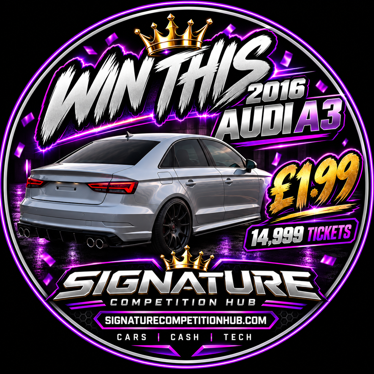 WIN THIS MODIFIED 2016 AUDI A3 S LINE TDI